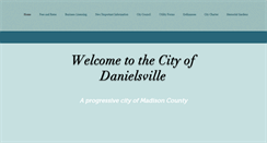 Desktop Screenshot of cityofdanielsville.us