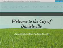 Tablet Screenshot of cityofdanielsville.us